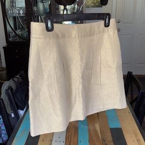 Banana Republic Pleat Detail Gold Skirt Size 6